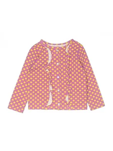 Eleanor  Rose Girls Pink Long Sleeve Blouse 5 - Picture 1 of 2