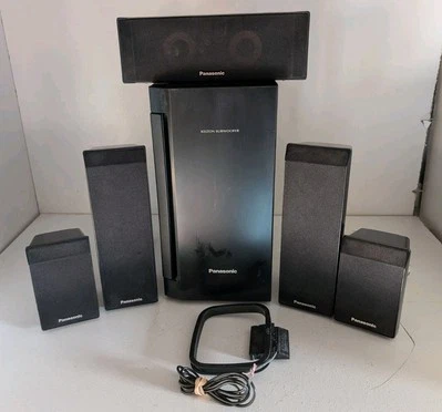 Sistema de cine en casa Panasonic con subwoofer Kelton negro con cable 6 ohmios Foto 1 de 4