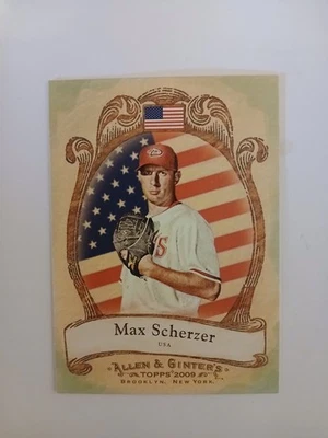 Max Scherzer 2009 Topps Allen And Ginter National Pride #NP49 - Image 1 of 2