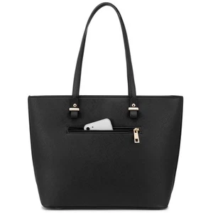 Tote Bag for Women Large Purses Faux Leather Handbags School Shoulder Bag wit... - Picture 1 of 7