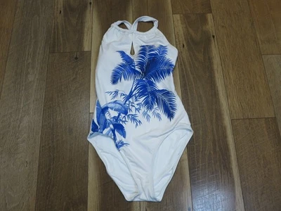 Tommy Bahama Women's White/Blue Playa Brava High Neck Swimsuit Sz 6 NWT READ - Image 1 of 4