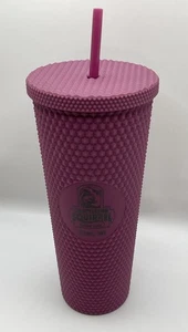 Chattering Squirrel Coffee Cafe Siren, WI Purple Drink Tumbler w Straw Wisconsin - Picture 1 of 7