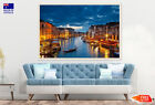 (Laminated) Grand Canal Venice, Italy Night View 91X61cm