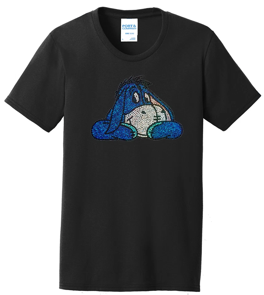 Camiseta para mujer Eeyore Winnie the Pooh Camiseta para dama Camiseta S-4XL Brillante Cuello Redondo Foto 1 de 1