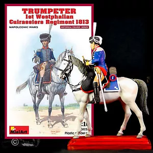 MINIART 1/16 TROMPETER 1° REGGIMENTO CORAZZIERI DELLA VESTFALIA 1813 16033 KIT - Foto 1 di 5