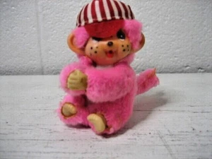 Monchichi monkey 3" clip-on hugger pencil topper, vintage - Picture 1 of 4