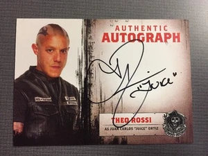 Tarjetas coleccionables Sons of Anarchy tarjeta autógrafa de Theo Rossi como Juice Ortiz. A8 - Imagen 1 de 12