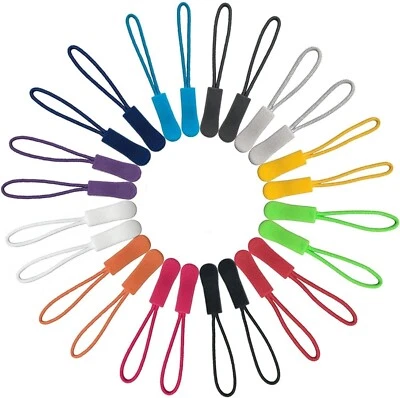 Replacement Zip Puller Zipper Pull Cord Slider Fastener Jacket Bags Backpack UK