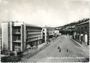 CONEGLIANO VENETO - TREVISO - NUOVE POSTE E TELEFONI - VIAGG. 1954 - Foto 1 di 2