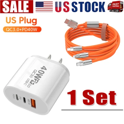 3 in 1 Fast USB Charging Cable Universal Multi Function Cell Phone Charger Cord - Image 1 of 4