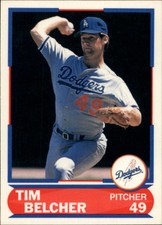 1989 Score Young Superstars I Los Angeles Dodgers Baseball Card #36 Tim Belcher