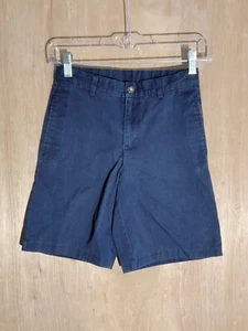 dockers khakis shorts boys size 10 flat front adjustable waist blue - Picture 1 of 8