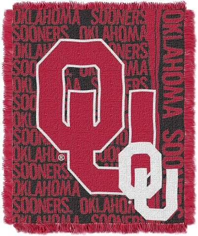 Oklahoma OU Sooners Tapestry Throw Blanket student Alumni 45" x 59" NEW Cover