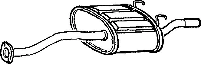 HA168C END SILENCER FOR HONDA CIVIC 1.5 1991-1995 - Image 1 of 1