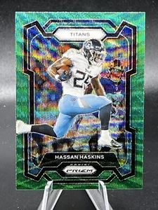 2023 Panini Prizm Hassan Haskins Green Wave #285 - Tennessee Titans - Imagen 1 de 2