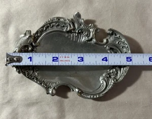 Vintage Elias Fine Pewter Ashtray  / Trinket Dish ~ Art Nouveau 5" x 3.5" - Picture 1 of 6