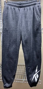 Reebok Boys Graphic Gray Athletic Sweatpants Pockets Youth Size Large 14-16 New - Picture 1 of 11