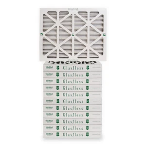16x20x2 Air Filter MERV 10 Pleated by Glasfloss - Box of 12 - AC/Furnace Filters - Picture 1 of 1