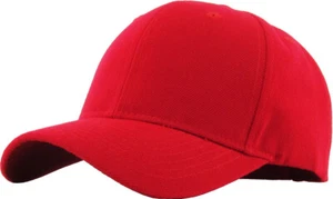 Loop Plain Baseball Cap Solid Color Blank Curved Visor Hat Adjustable Army Mens - Picture 1 of 64