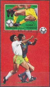 v5552 Guinea-Bissau/ Fussball-WM 1990 MiNr Block 281 o - Imagen 1 de 1