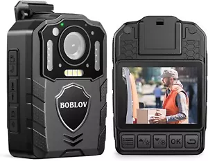 BOBLOV 1440P HD Body Cam KJ25 3000mAh 13Hrs Runtime Ideal for Law Enforcement - Picture 1 of 7