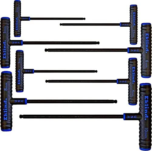 Eklind 64808 Power-T Handle Ball-Hex Key Allen Wrench - 8pc set Metric MM - Image 1 of 4