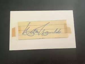 SIGNED WALTER “KILLER” KOWALSKI CUT NICE AUTOGRAPH FAMOUS WRESTLER - Picture 1 of 1