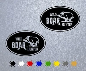 STICKER PEGATINA DECAL VINYL Wild Boar Hunter - Foto 1 di 2