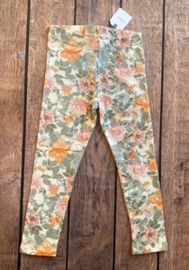 Girl’s Size 5-6 Years Next UK Multicolor Floral Soft Full Length Leggings - Picture 1 of 1