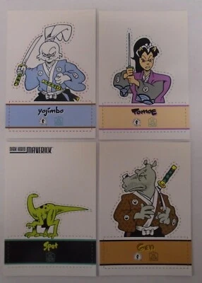 LOTE DE 4 TARJETAS PROMOCIONALES DE UTILERÍA DARK HORSE USAGI YOJIMBO MARIONETA STAN SAKAI NUEVO Foto 1 de 2