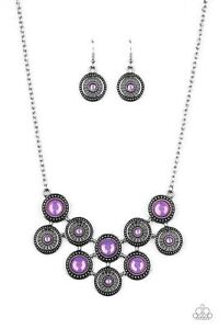 Paparazzi What’s Your Star Sign Purple Necklace w/ earrings set New in package &