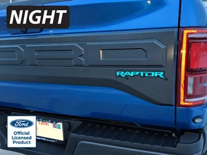 2019 Ford Raptor F-150 Rear Emblem Reflective Inlay Vinyl Decal Graphics F150 - Picture 1 of 4