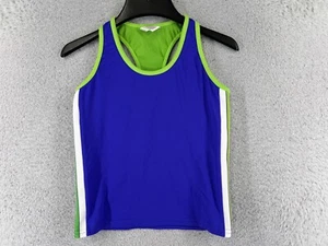 Camiseta deportiva de ciclismo Pearl Izumi para niñas mediana azul verde sin mangas bolsillos - Imagen 1 de 13