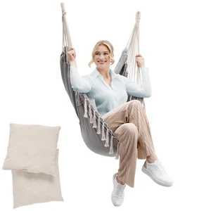 di volio Hängesessel FIRA Hängestuhl Hängeschaukel mit 2 Kissen Hängesitz - Bild 1 von 23