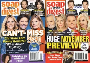 THE FINAL 2 ISSUES OF SOAP OPERA DIGEST November 6/13 2023 - Super Rare Y&R GH - Picture 1 of 5