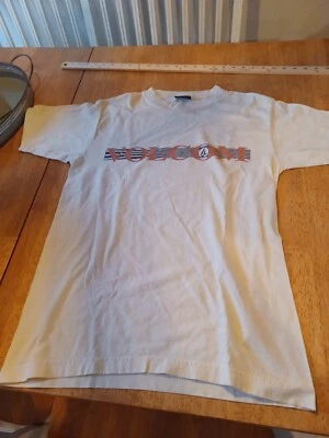 Camiseta mediana vintage Volcom blanco/crema Foto 1 de 4