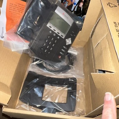 POLYCOM 2200-12450-025 SOUNDPOINT IP450 POE BUSINESS PHONE BRAND NEW  - Image 1 of 4