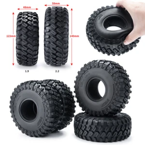 1pc/4pcs Black Tire Tyre For 1.9"/2.2" Beadlock Wheel Rims Wraith Rock Crawler - Picture 1 of 23