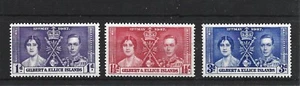 Gilbert & Ellice Islands 1937 Coronation MLH postfrischer Satz Briefmarken SG40-42 - Bild 1 von 1