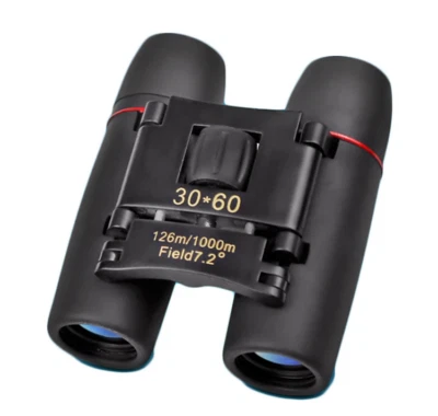 MINI BINOCOLO CANNOCCHIALE ZOOM 30 X 60 PIEGHEVOLE ANTIRIFLESSO CON FODERO - Immagine 1 di 4