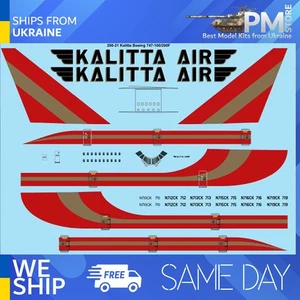26Decalcomanie 200-21 1/200 KALITTA BOEING 747-200F decalcomania laser - Foto 1 di 2