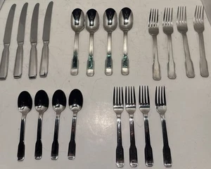 Godinger COSMOPOLITAN FAIRMONT Stainless Flatware - 20 pcs. Set for 4 - Picture 1 of 9