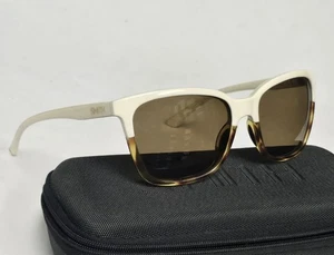 Gafas de sol Smith Colette blancas desvanecidas tortuga carbónicas de diseñador - Imagen 1 de 7