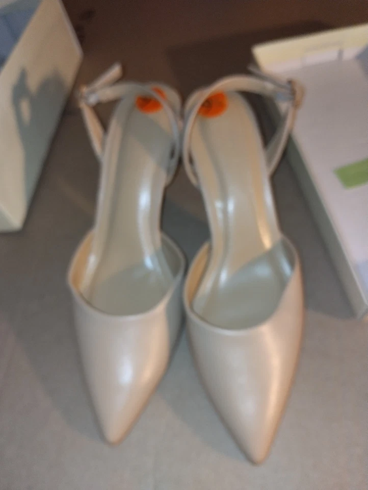 Cynthia Rowley "Nude" Petula 露跟高跟鞋 尺寸:9.5 — 第 1/4 张图片