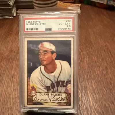 1952 Topps Set-Break # 82 Duane Pillette PSA 4 VG-EX BASEBALL - Image 1 of 4