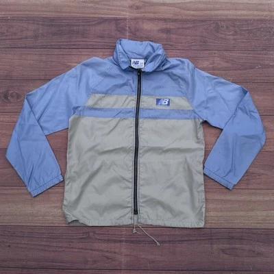 Chaqueta cortavientos New Balance retro azul cielo vintage años 80 hecha en EE. UU. para hombre M ligera Foto 1 de 4