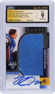 Nathan MacKinnon Avalanche Signed 2020-21 Upper Deck SP #AS20-NM CGC 9/10 Card - Picture 1 of 2
