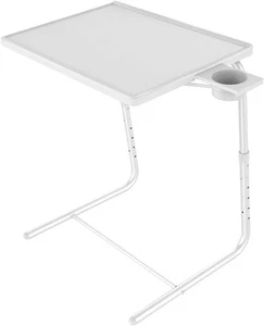 Adjustable TV Tray Table - TV Dinner Tray on Bed & Sofa, Comfortable Folding ... - Picture 1 of 6