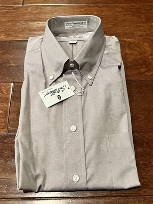 Bill Blass Signature Purple Mens 15.5 32/33 Button Up Pocket Oxford Dress Shirt - Image 1 of 4