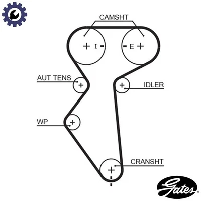 TIMING BELT 5419XS FOR DAEWOO CIELO LANOS/SENS NEXIA KALOS ESPERO LACETTI  ZAZ - Image 1 of 4